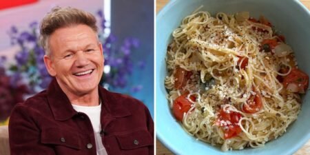 I made Gordon Ramsay’s 10-minute pasta. It’s the perfect easy dinner for summer.