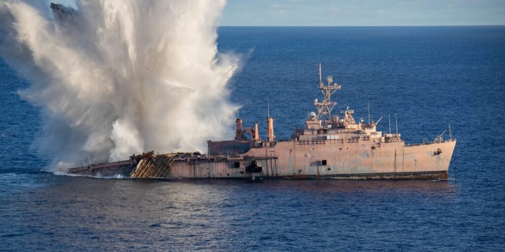 A Japanese submarine sank USS Juneau in World War II. One just did it again as the US and its allies train for a Pacific fight. A Japanese submarine sank USS Juneau in World War II. One just did it again as the US and its allies train for a Pacific fight.