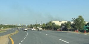Dark smoke rose above a Virginia data center as a heat wave pushed the power grid close to its limits