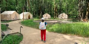 I was nervous to camp alone with my 9-year-old son, so we tried glamping. It was the perfect adventure with less stress.
