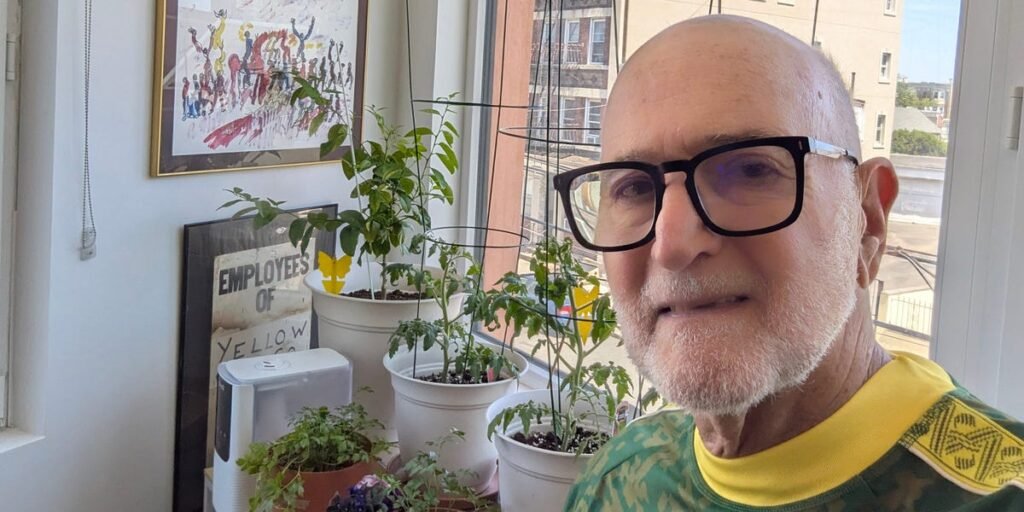 I’m a 75-year-old retiree in Newark. My partner and I spend 0 a week on groceries and save money by skipping meat.
