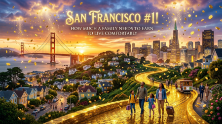 How Much A Family Needs To Earn To Live Comfortably By City: SF #1!
