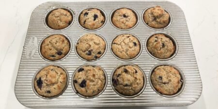 I made Ina Garten’s blueberry muffins. The simple recipe was a hit with the whole family.
