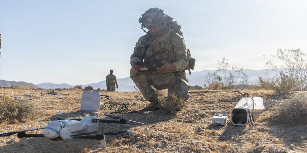 Out in the desert, US soldiers have been working out what it takes to keep their drones moving in punishing conditions Out in the desert, US soldiers have been working out what it takes to keep their drones moving in punishing conditions