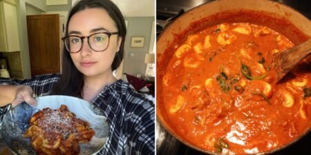 I made the easy sausage and tortellini soup I’ve been seeing online. It’s perfect for busy weeknights. I made the easy sausage and tortellini soup I’ve been seeing online. It’s perfect for busy weeknights.
