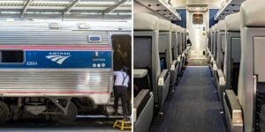 I traveled in coach on an Amtrak train from Vancouver to Seattle for . It was cheaper and less stressful than flying.