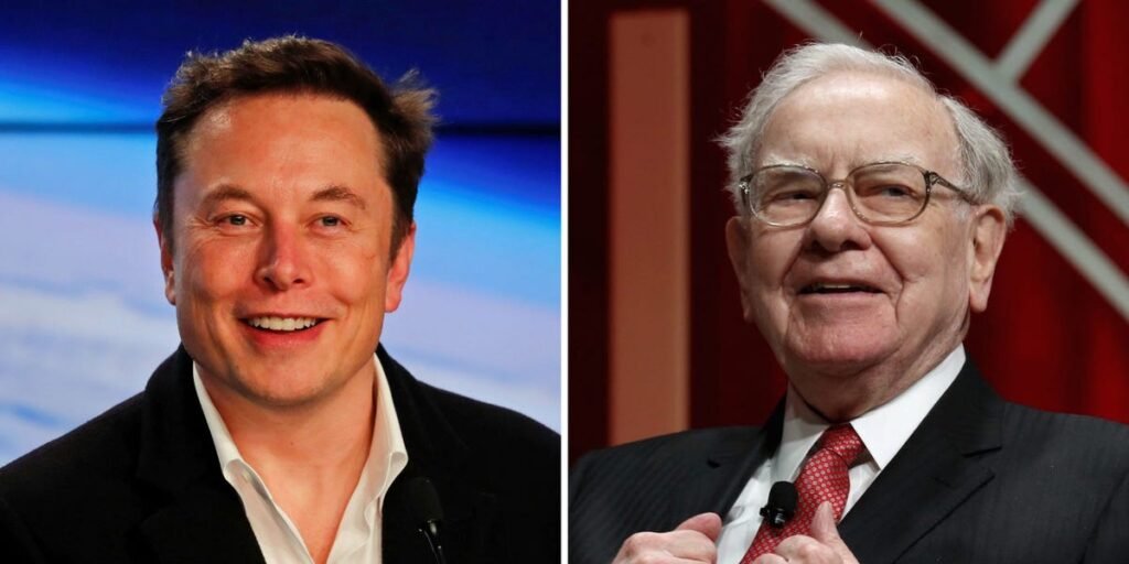Elon Musk finally has Warren Buffett as a shareholder — sort of Elon Musk finally has Warren Buffett as a shareholder — sort of