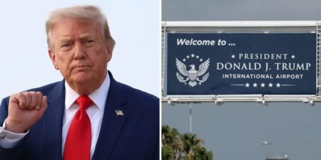 Renaming Florida’s Palm Beach airport after Donald Trump cost an estimated .5 million. Take a look at the changes.