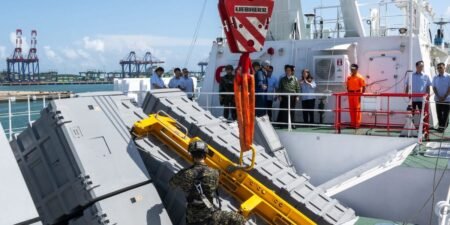 Taiwan packed its new coast guard vessels with anti-ship missiles. Now it’s readying them for a fight with China. Taiwan packed its new coast guard vessels with anti-ship missiles. Now it’s readying them for a fight with China.