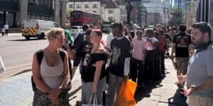 The hottest thing to do in London today is wait in line for solar eclipse glasses The hottest thing to do in London today is wait in line for solar eclipse glasses