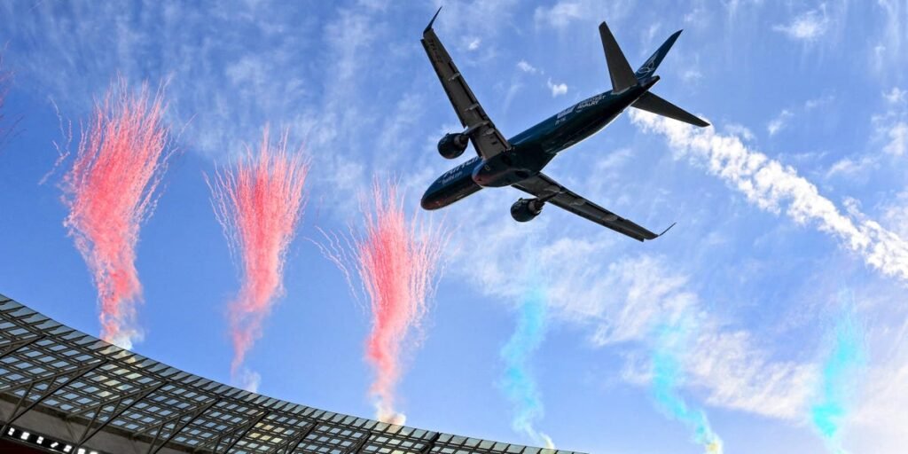 2 planes came shockingly close to crashing into a stadium on live TV. Now investigators are probing the incident.