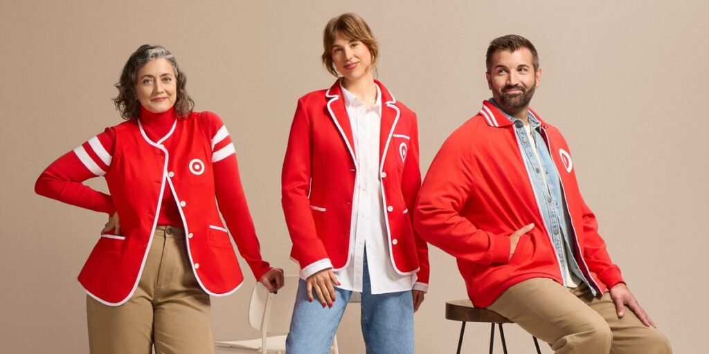 Target offers worker dress-code options harkening back to ‘Tar-zhay. Target offers worker dress-code options harkening back to ‘Tar-zhay.
