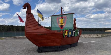 Inside the Viking-themed NATO camp where Ukrainian troops train for the front Inside the Viking-themed NATO camp where Ukrainian troops train for the front