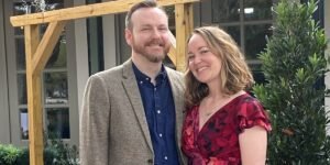 My husband and I met at work. Then, I switched careers. My husband and I met at work. Then, I switched careers.