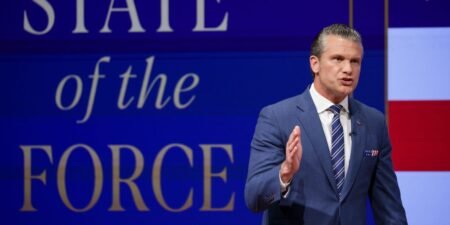 Pete Hegseth’s got a new vision for the military. It leans on drone swarms, chaplains, and tech leaders like Elon Musk and Palmer Luckey.